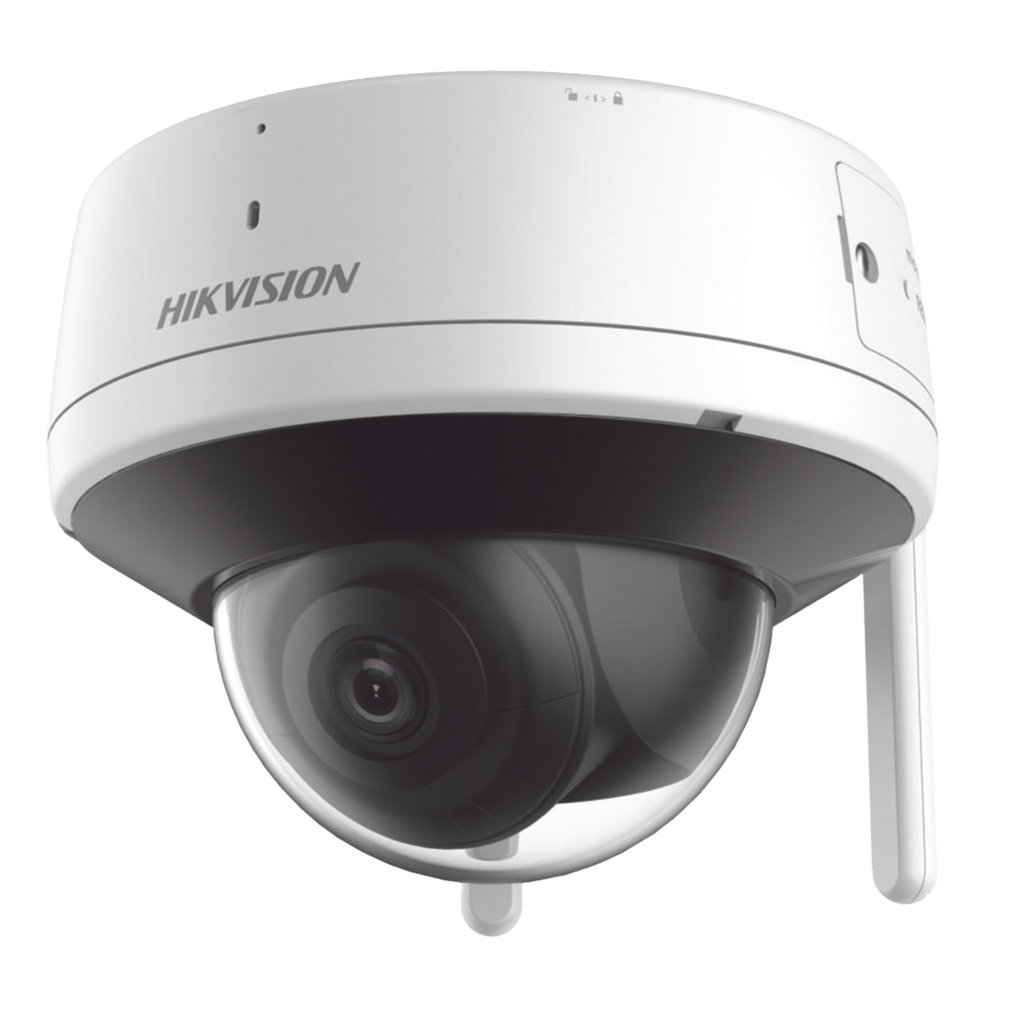 Cámara Domo IP 4MP WiFi Exterior IP66 Lente 2.8 mm IR 30 m AcuSense Lite dWDR H.265+ con Micrófono y Bocina Integrados + MicroSD + Compatible con App Hik-Connect