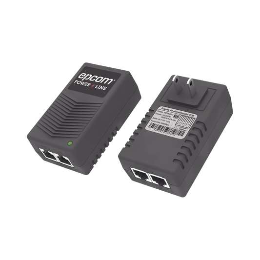 Adaptador de pared / Inyector PoE / 24 Vcc / 1 A / Controlado por chip IC / ProtecciÃ³n contra OV, OC, SC, UV/  FÃ¡cil de instalar