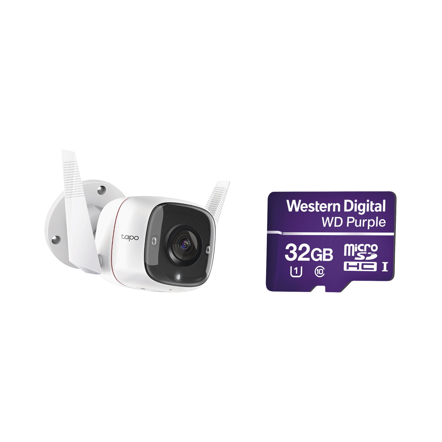 Kit Cámara IP WiFi Tapo C310 2MP con Audio de Dos Vías + Memoria MicroSD WD 32GB Compatible con App Tapo